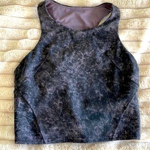 Womens lululemon acid wash tank top. Purple/gray colour. Size 4.